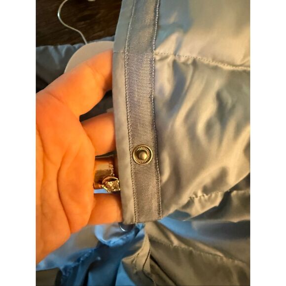 J. Jill Light Blue Snap Up Down Puffer Vest sz L NWOT - Picture 7 of 8
